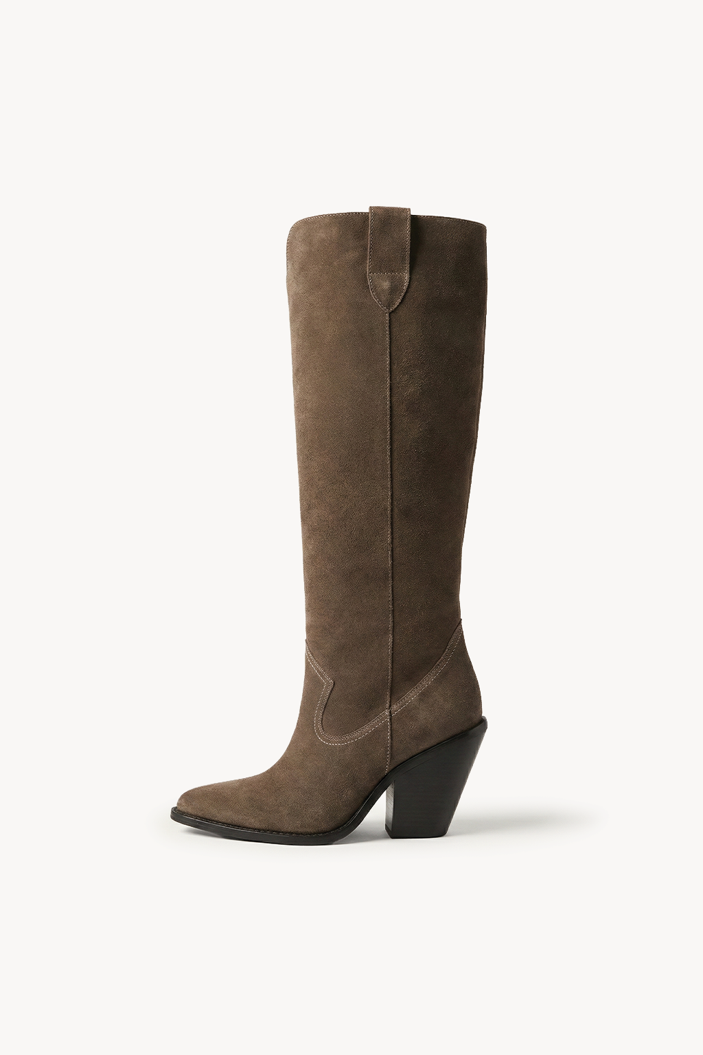 Azarelle – Tall Dress Boots, Grey — 04 side profile 2