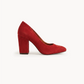 Decollete Camoscio – Block Heel