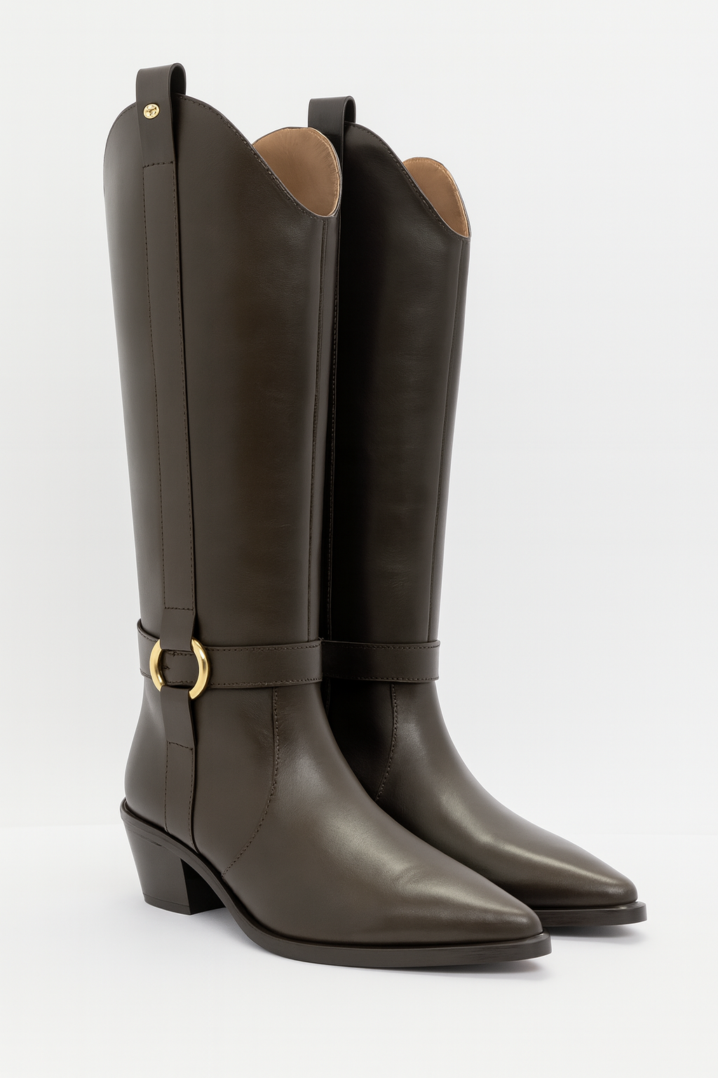 Marcelle – Classic Tall Boots, Brown — 04 detail 2