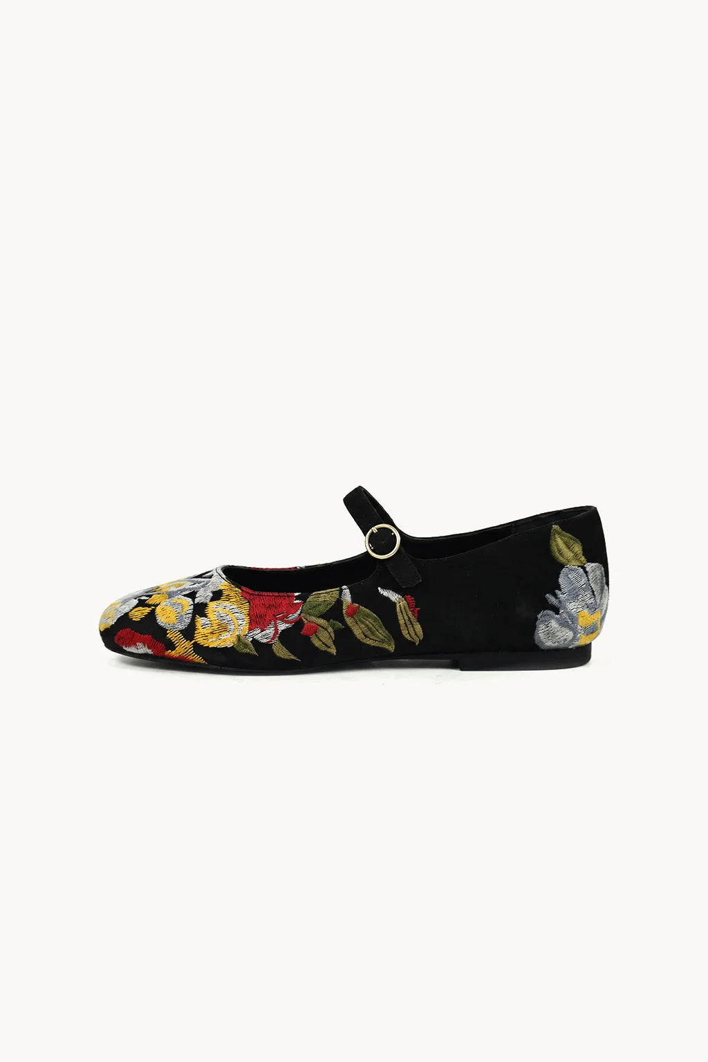 Mercedita Jardin Ballerina, Black — 04 side profile 2
