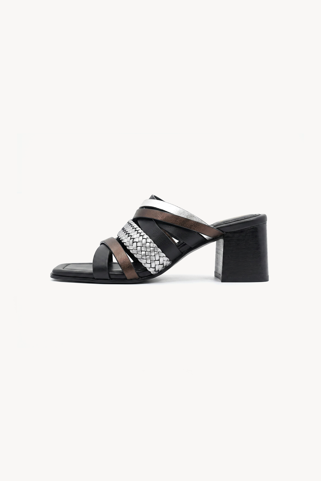Soraya Woven Strap Mule, Multi — 04 side profile 2