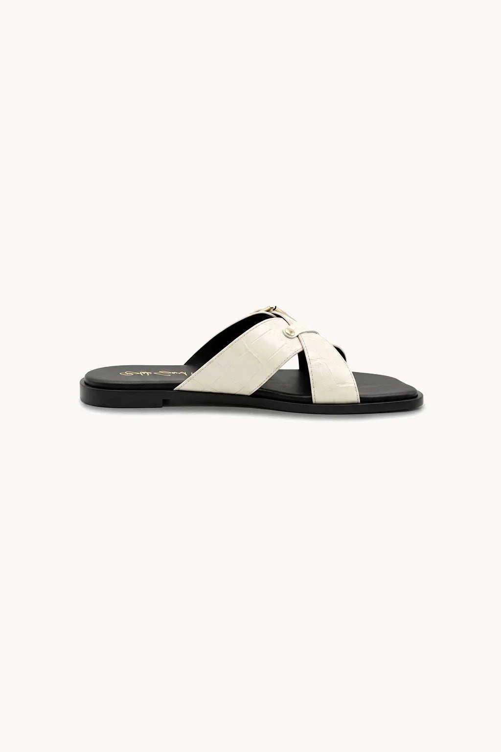 Sandalia Marfil, White — 03 side profile