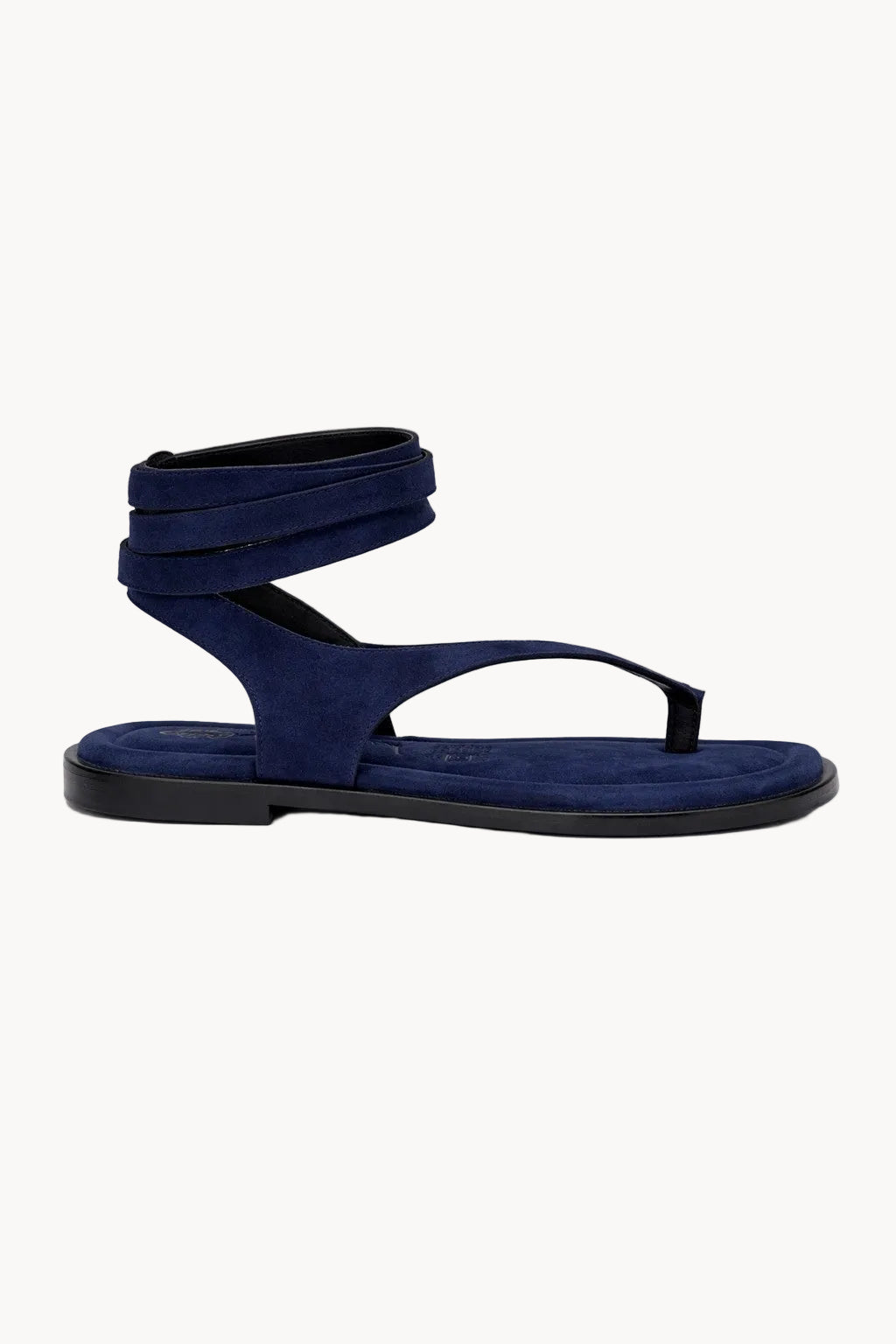 Lumeve – Minimal Wrap Thong Sandals, Blue — 03 side profile