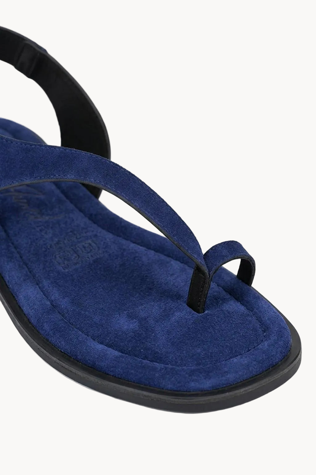 Lumeve – Minimal Wrap Thong Sandals, Blue — 02 close-up
