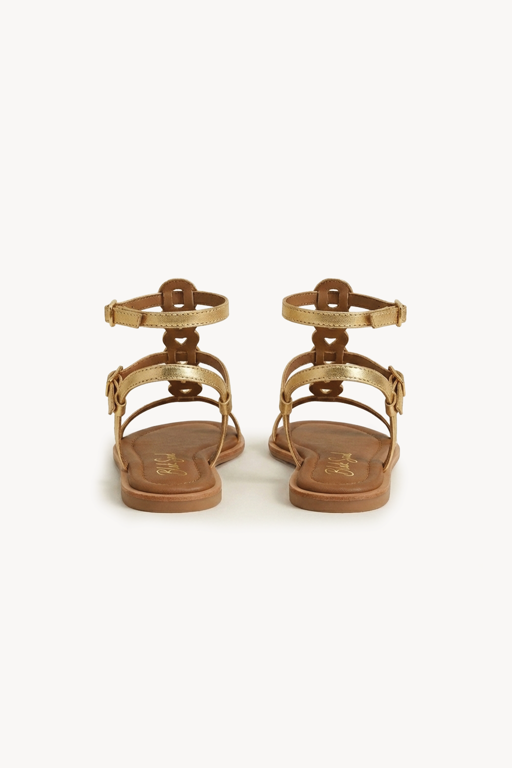 Elara – Gilded Wrap-Strap Sandals, Gold — 05 back