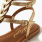 Luméve – Gilded Wrap-Strap Sandals