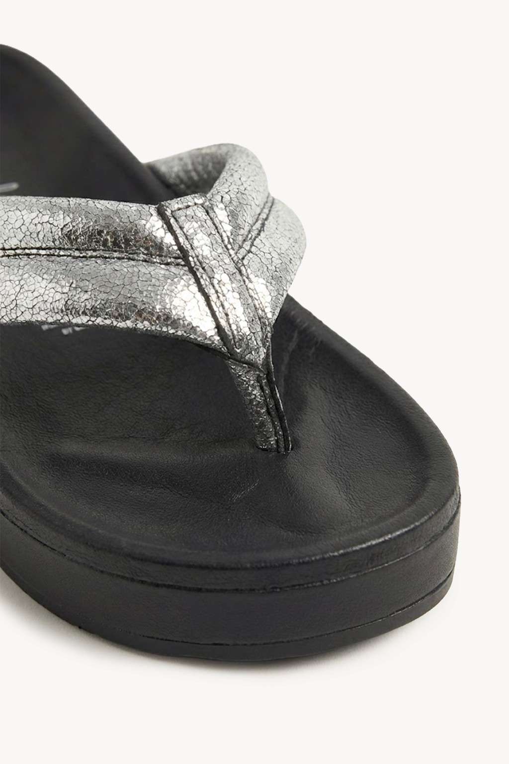 Argentea BS – Luxe Comfort Sandals, Silver — 03 close-up