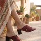 Milano Velluto Cross Sandal