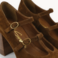 Mary Jane Camoscio-Block Heel