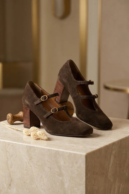 mary jane block heels