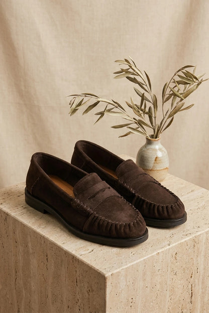 suede loafers women