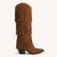 NoirCascasde – Three Layer Fringe Boots