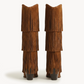 NoirCascasde – Three Layer Fringe Boots