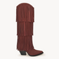 NoirCascasde – Three Layer Fringe Boots