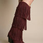 NoirCascasde – Three Layer Fringe Boots