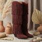 NoirCascasde – Three Layer Fringe Boots