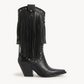 NoirSpill – Cascading Fringe Boots