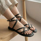 Noirvé – Architectural Strap Sandals
