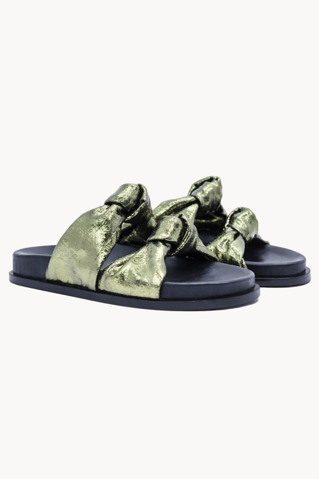 Tide – Flat Comfort Sandals, Olive — 05 detail