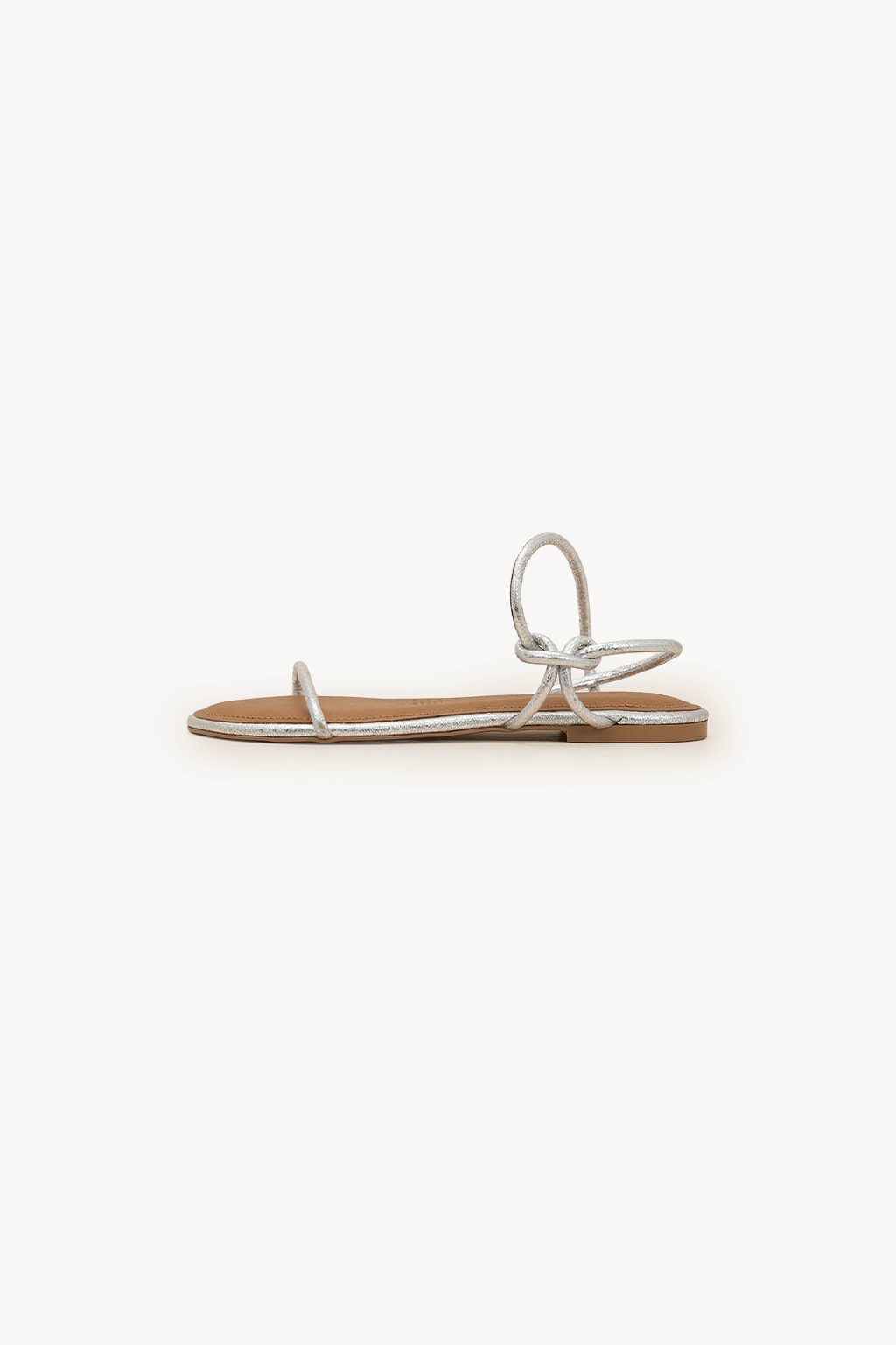 Orbit – Flat Strappy Comfort Sandals, Silver — 02 side profile 2