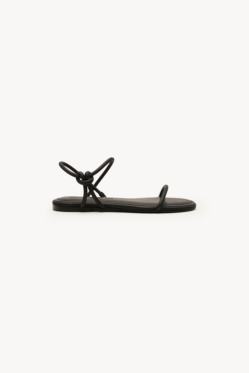 Orbit – Flat Strappy Comfort Sandals, Black — 01 side profile