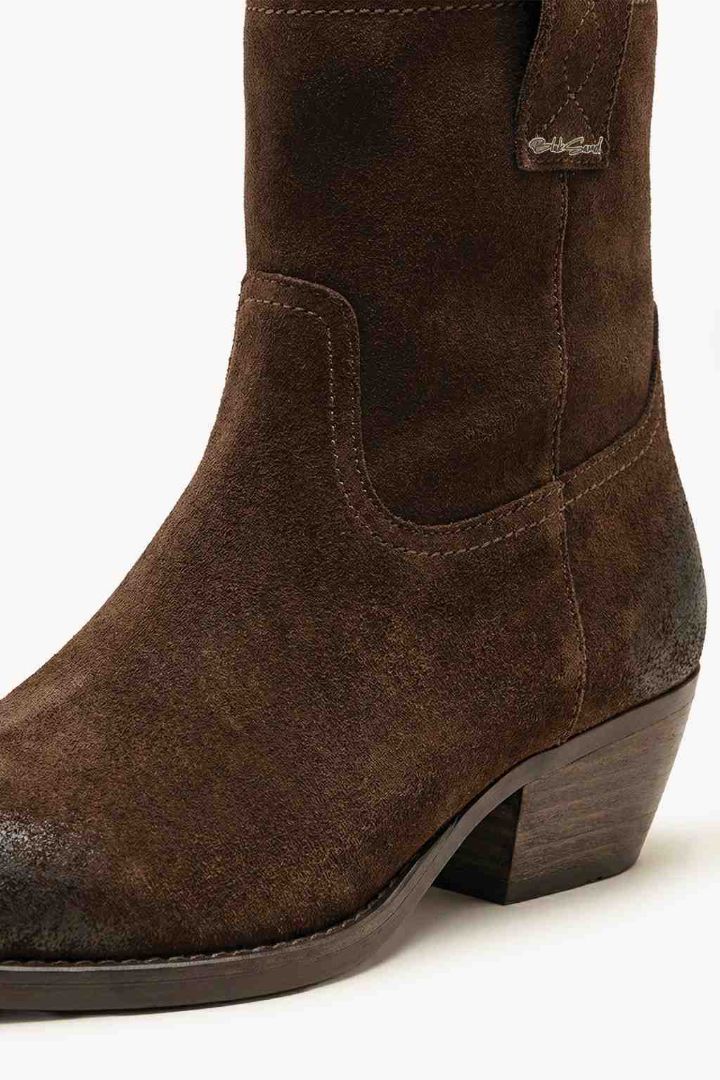 Orvyn-Sculpted Everyday Ankle Boots, Chocolate — 02 close-up