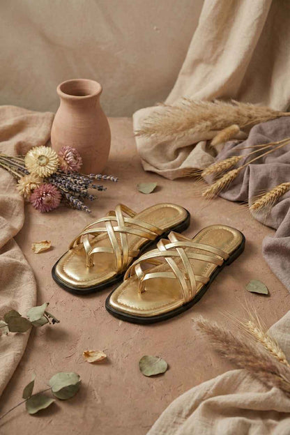 Elegant multi strap sandals