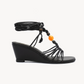 Luciana Strappy Wedge – Black, right