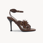 Rosaluna Floral Stiletto – Brown, right