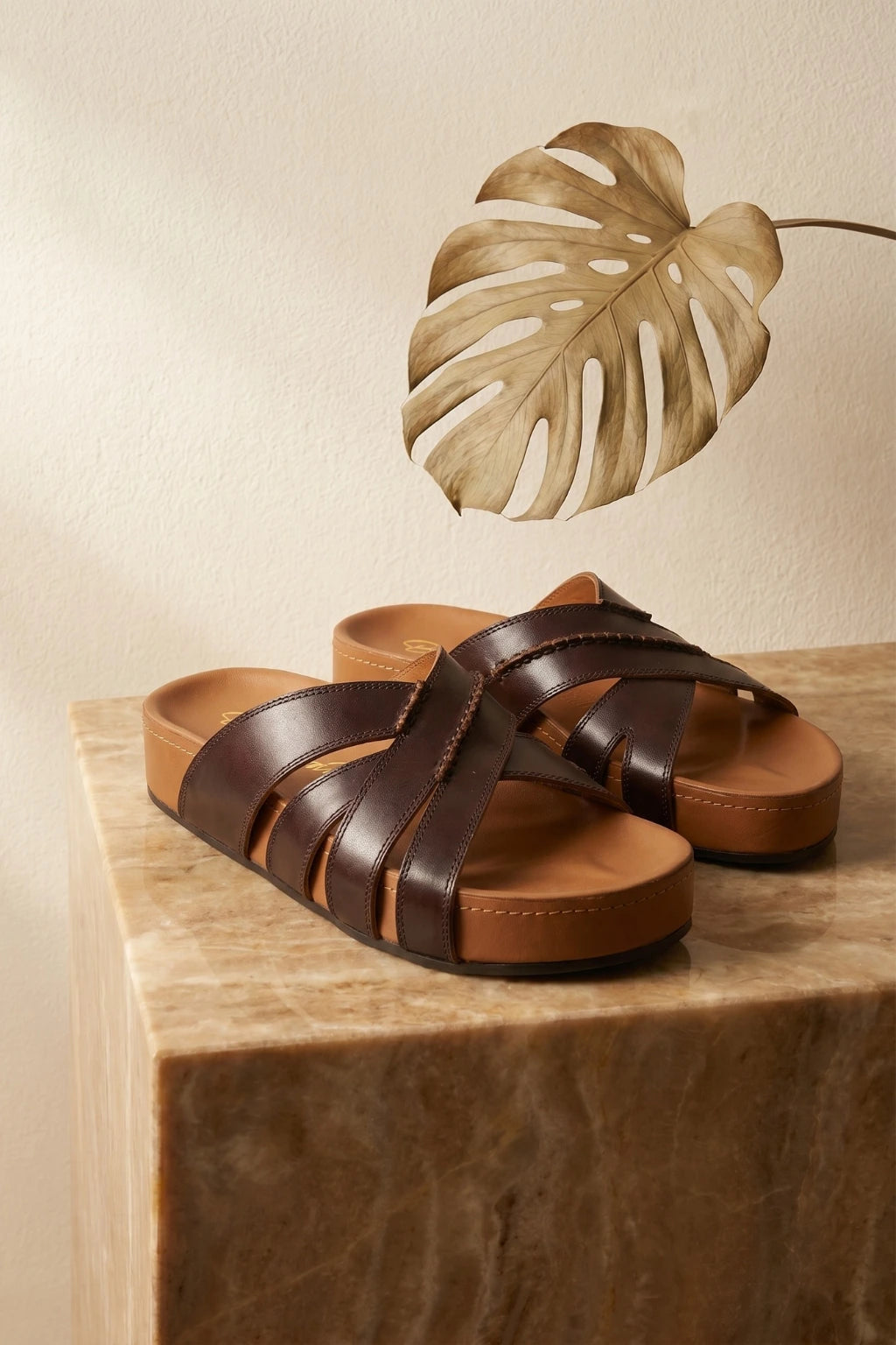 Romanov Zoloto-  Slides, Taupe — 08 styled