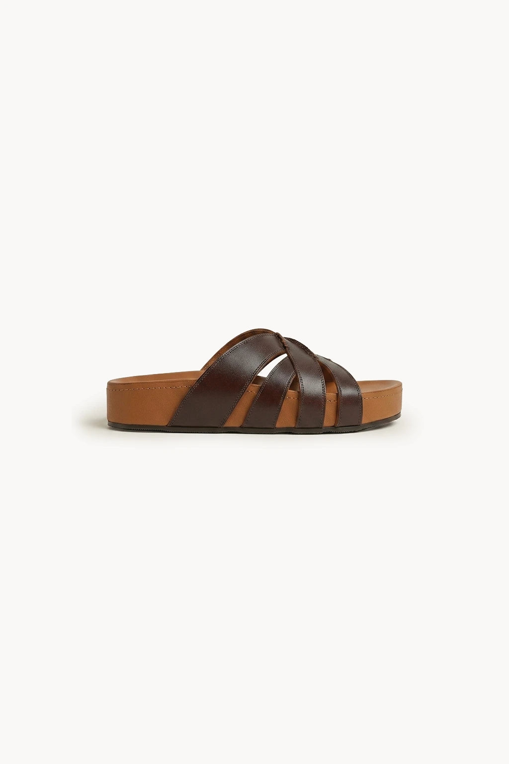 Romanov Zoloto-  Slides, Taupe — 01 side profile