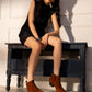 Netra – Short Boots with Weaving Detail