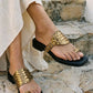 Sandalo Intrecciato Nero – Anello