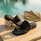 woven leather sandals
