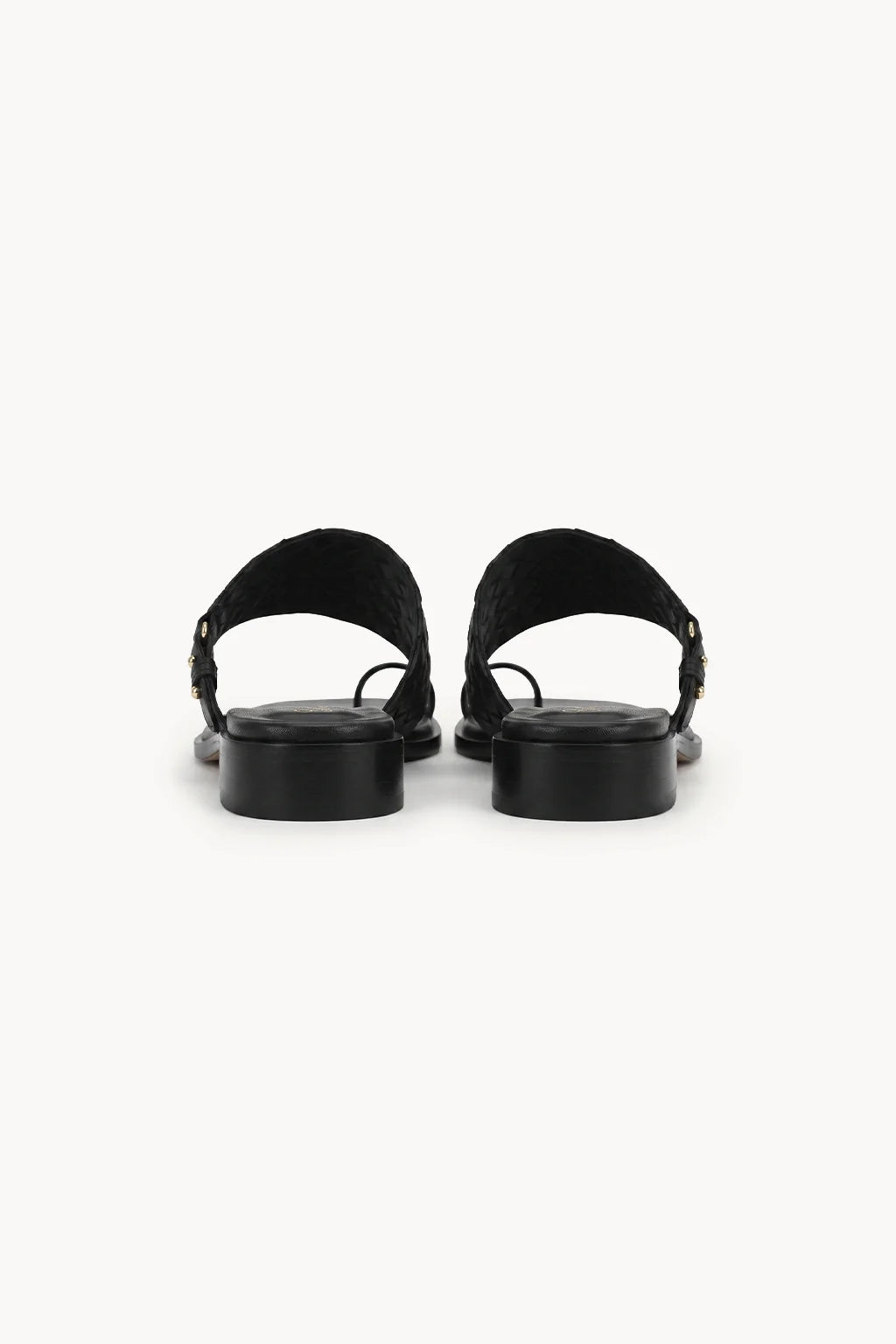 Sandalo Intrecciato Nero – Anello, Black — 05 back