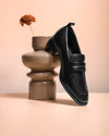 Black loafers 
