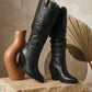 Lightweight women’s tall slouch boots for walking