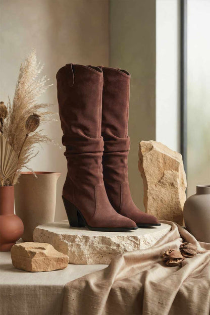 Stylish womens slouch tall boots for everyday wear