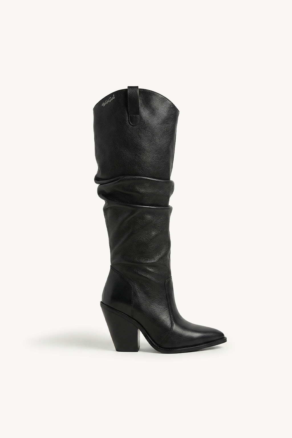 Sylvie – Slouch Tall Boots, Dark Brown — 03 side profile