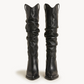 Womens tall slouch boots for autumn and winter