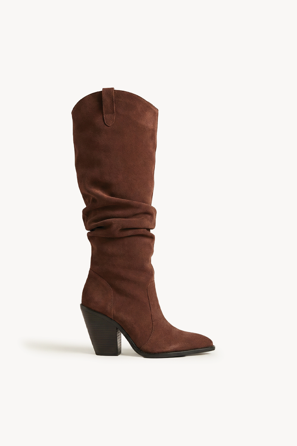 Sylvie – Slouch Tall Boots, Burgundy — 03 side profile