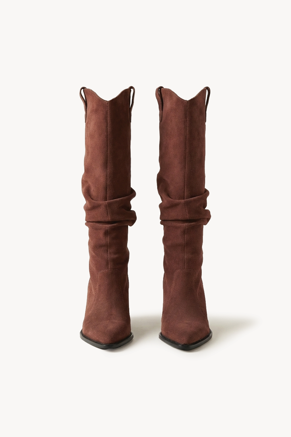 Sylvie – Slouch Tall Boots, Burgundy — 01 pair