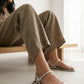 Stylish Orbit Silver sandals for women