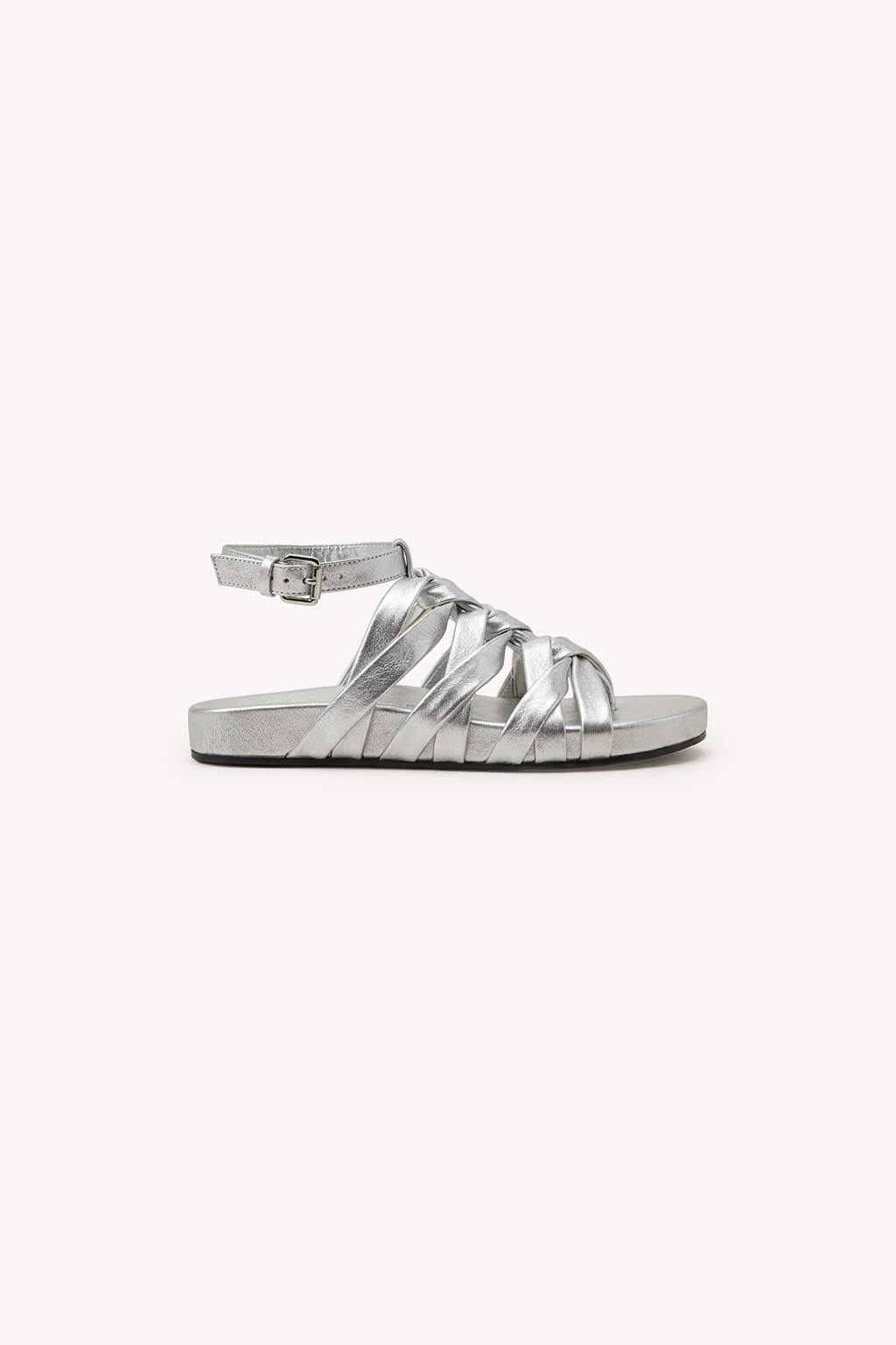 Ephyra Sandal, Silver — 01 side profile
