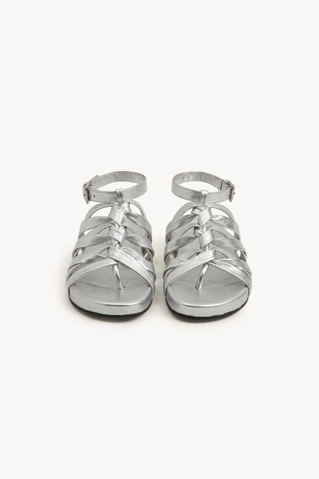 Ephyra Sandal, Silver — 04 three-quarter