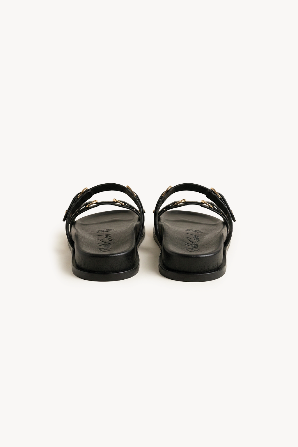 Glint – Slide Comfort Sandals, Black — 05 back