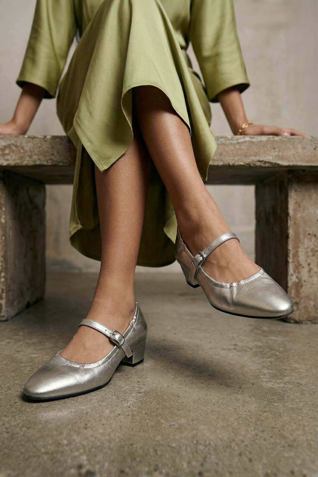 Primaire Mary Jane, Silver — 06 on the foot