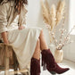 NoirSpill – Cascading Fringe Boots