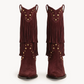 NoirSpill – Cascading Fringe Boots