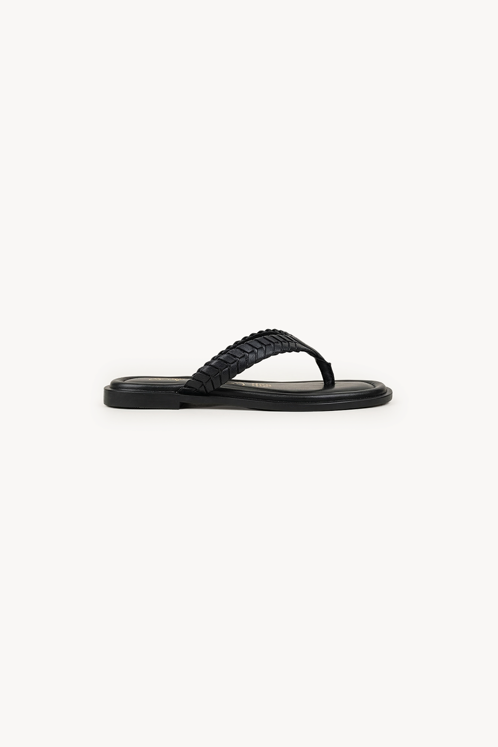 Intreccio Nero Sandalo, Black — 01 side profile